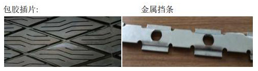 快拆式滾筒包膠插片 快拆式滾筒包膠插片